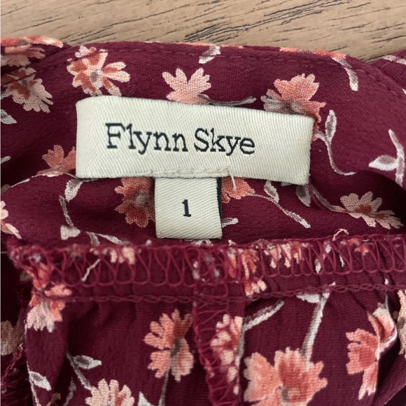 Flynn Skye red & pink floral boho festival mini dress summer vacation formal 1 - Picture 12 of 13